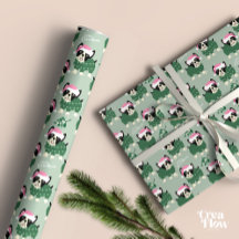 Papier d'emballage pour chien de Noël