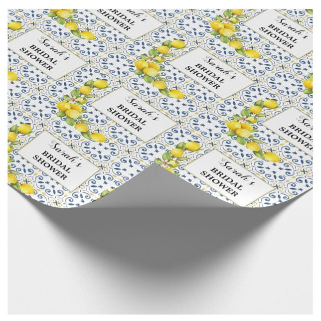 Papier Cadeau Papier d'emballage pour la Baby Shower avec Citron (Créateur téléchargé)