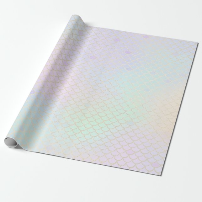 Papier Cadeau Papier d'emballage pour les écailles pastel de sir (Déroulé)