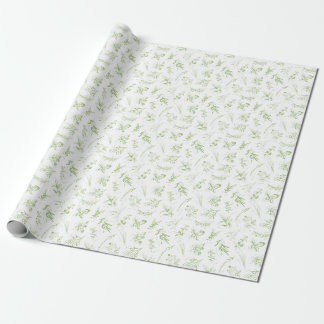 Papier Cadeau Papier d'emballage pour les herbes et les noms de 