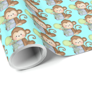 Papier Cadeau Papier d'emballage pour singe