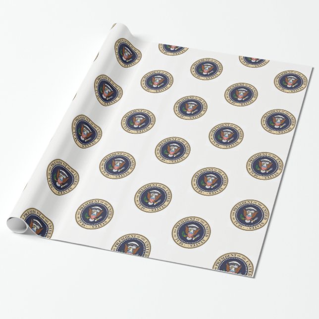 Papier Cadeau Papier d'emballage Président (Déroulé)
