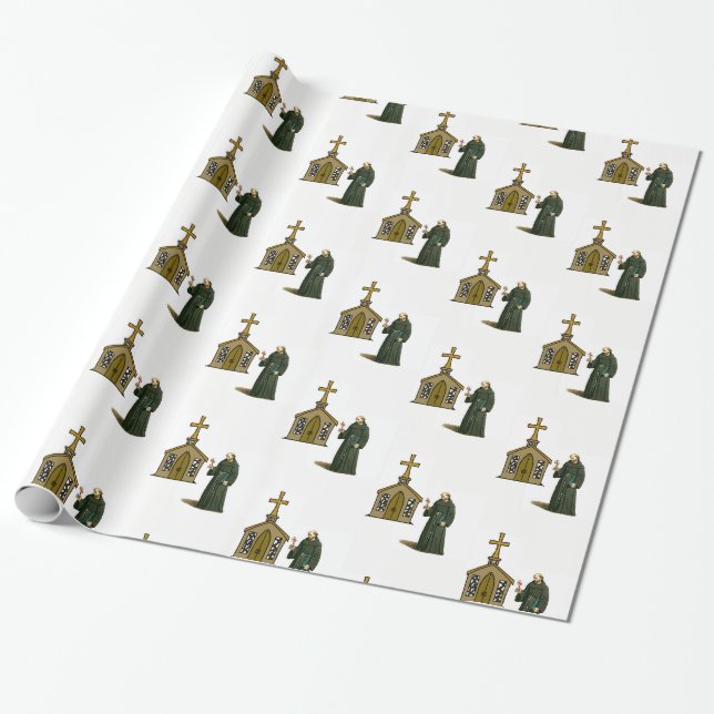 Papier Cadeau Papier d'emballage Prêtre (Déroulé)