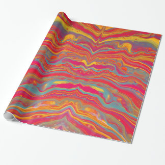 Papier Cadeau Papier d'emballage psychédélique