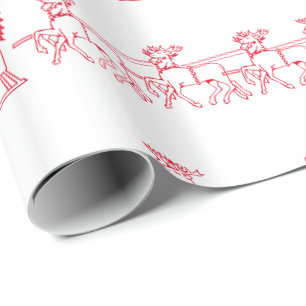 Papier Cadeau Papier d'emballage SANTAS SLAY