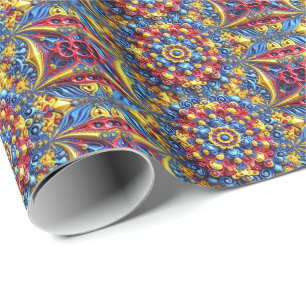 Papier Cadeau Papier d'emballage spécial avec couleurs roumaines