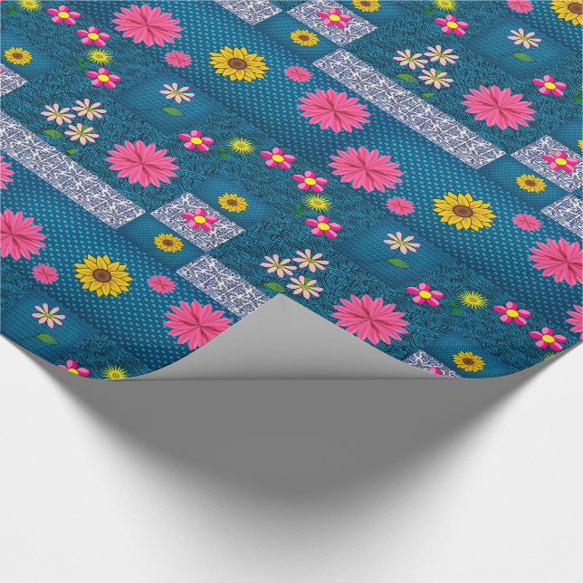 Papier Cadeau Papier d'emballage Tournesol (Coin)