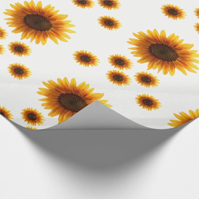 Papier Cadeau Papier d'emballage Tournesol (Coin)