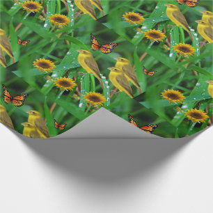 Papier Cadeau Papier d'emballage Tournesol