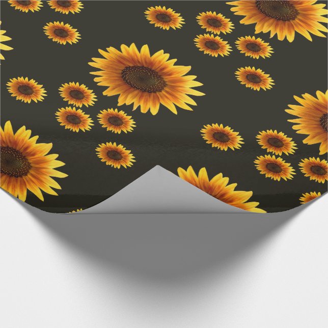 Papier Cadeau Papier d'emballage Tournesol (Coin)
