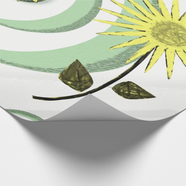 Papier Cadeau Papier d'emballage Tournesol (Coin)