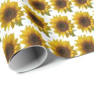 Papier Cadeau Papier d'emballage Tournesol