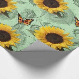 Papier Cadeau Papier d'emballage Tournesol