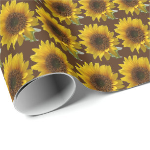 Papier Cadeau Papier d'emballage Tournesol