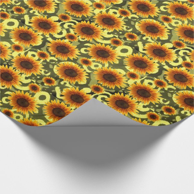 Papier Cadeau Papier d'emballage Tournesol (Coin)