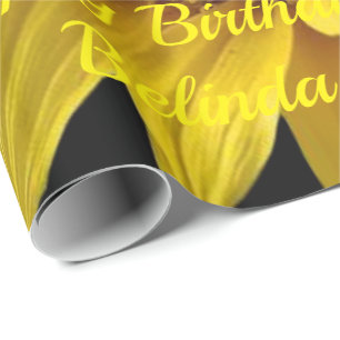 Papier Cadeau Papier d'emballage Tournesol
