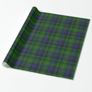 Papier Cadeau Papier d'emballage traditionnel de plaid de tartan