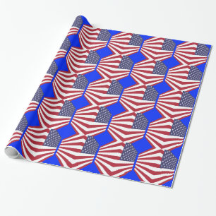 Papier Cadeau Papier d'emballage Usa Flag