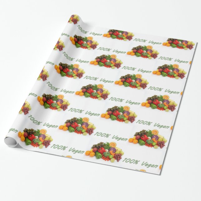 Papier Cadeau Papier d'emballage végétal (Déroulé)