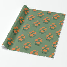 Papier d'emballage vert Marigold