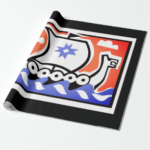 Papier Cadeau Papier d'emballage viking