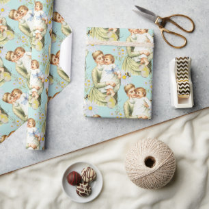 Papier Cadeau Papier d'emballage vintage Baby Boy.