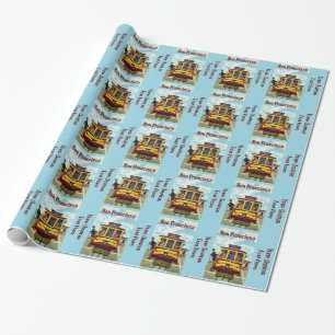 Papier Cadeau Papier d'emballage Vintage voyage San Francisco US