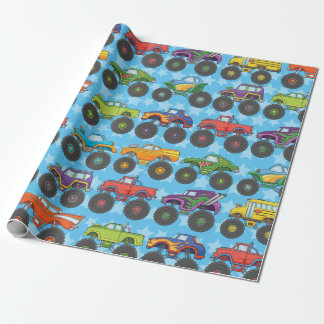 Papier Cadeau Papier d'enlèvement de camion monstre