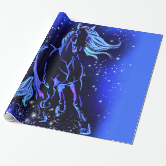 Papier Cadeau Papier d'enlèvement de cheval (Déroulé)