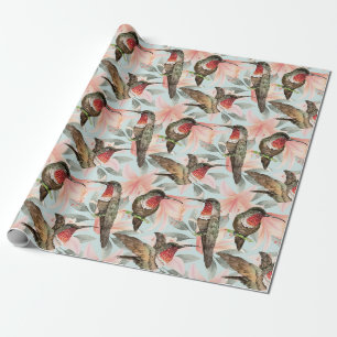 Papier Cadeau Papier d'enlèvement de colibri