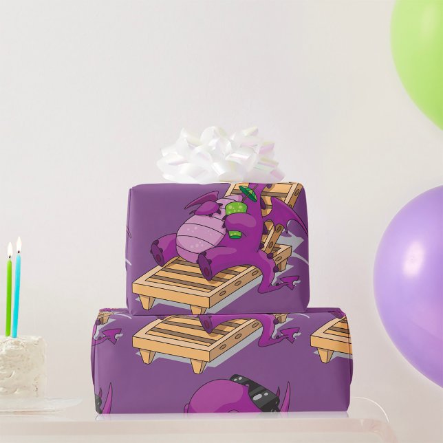 Papier Cadeau Papier d'enlèvement de dragon (Créateur téléchargé)