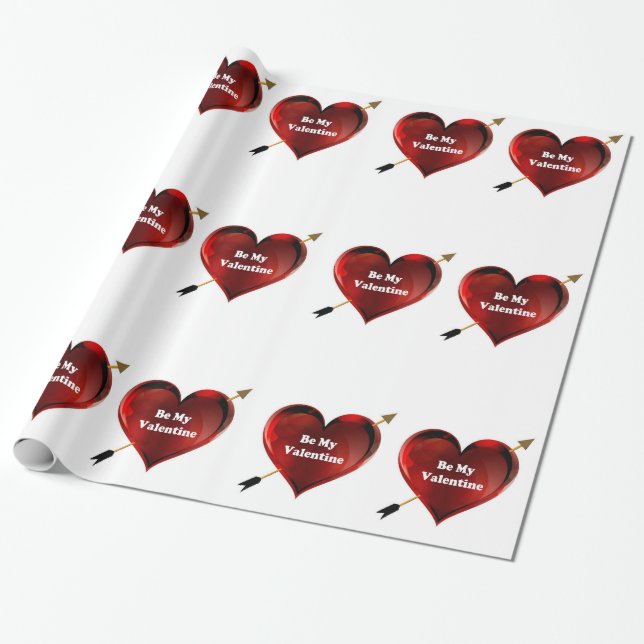 Papier Cadeau Papier d'enlèvement de la Saint-Valentin (Déroulé)