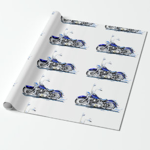 Papier Cadeau Papier d'enlèvement de moto personnalisé