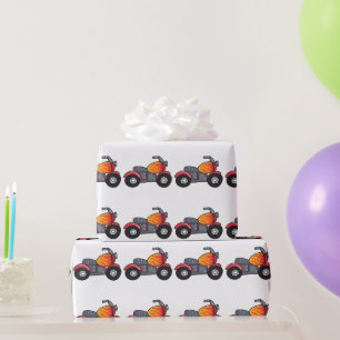 Papier Cadeau Papier d'enlèvement de moto pour enfants