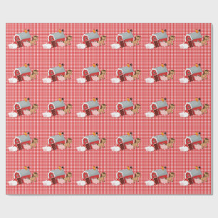 Papier Cadeau Papier d'enlèvement des petits animaux de ferme