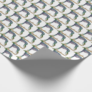 Papier Cadeau Papier d'enrobage à broches colorées Greyhound