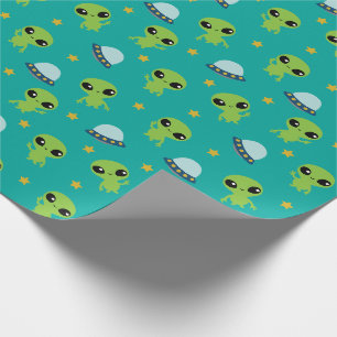 Papier Cadeau Papier d'enrobage Aliens
