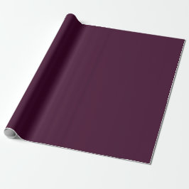 Papier Cadeau Papier d'enrobage couleur aubergine, mat