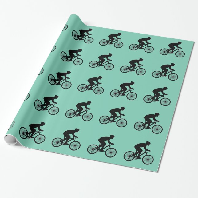 Papier Cadeau Papier d'enrobage cycliste (Déroulé)