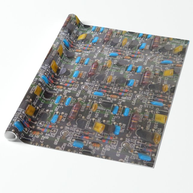 Papier Cadeau Papier d'enrobage de circuit (Déroulé)