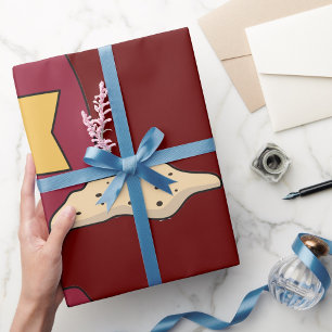 Papier Cadeau Papier d'enrobage de fond et de talon