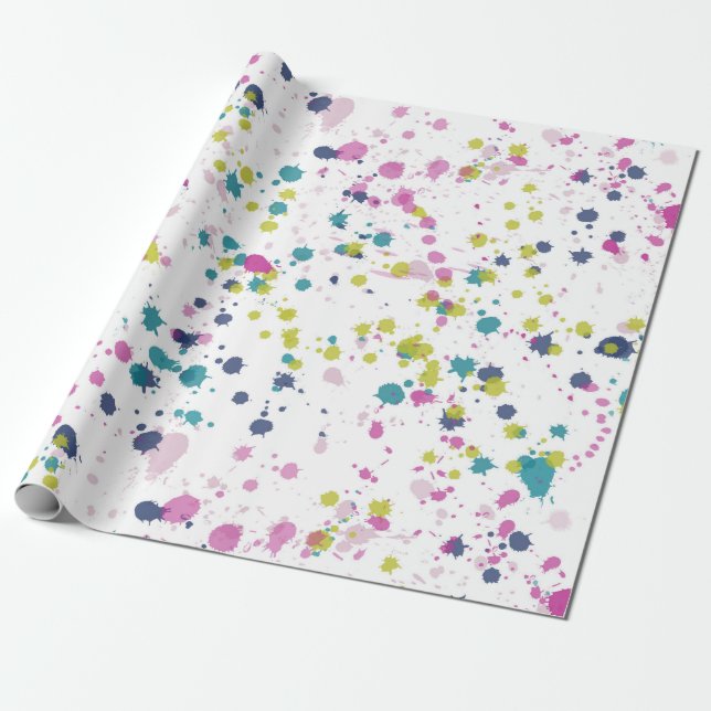 Papier Cadeau Papier d'enrobage de la branche de pivoine (Déroulé)