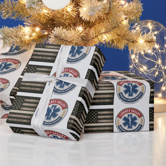 Papier Cadeau Papier d'enrobage de support EMS personnalisé (Vacances)