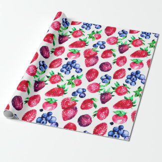 Papier Cadeau Papier d'enrobage doux Berry