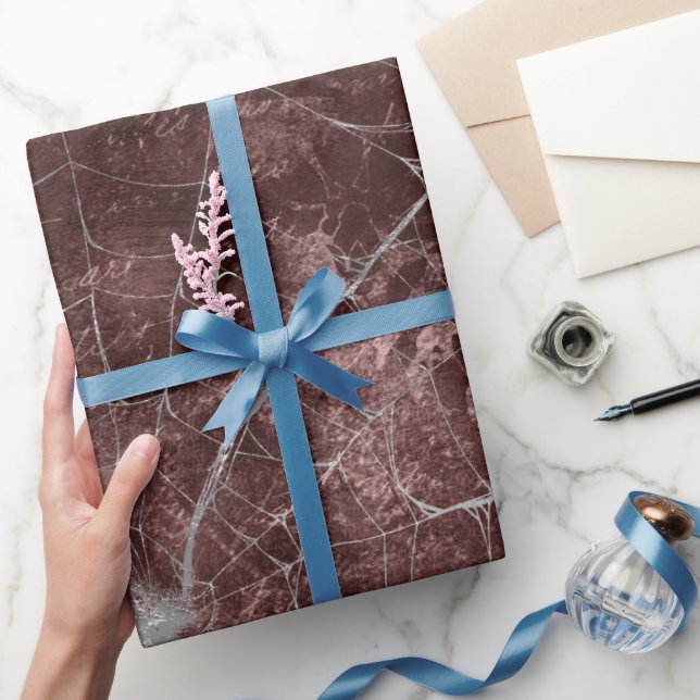 Papier Cadeau Papier d'enrobage gothique argenté (Cadeaux)