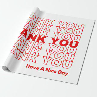 Papier Cadeau Papier d'enrobage Merci Petites entreprises