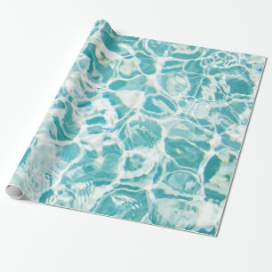 Papier Cadeau Papier d'enveloppe de cadeau de photo de piscine