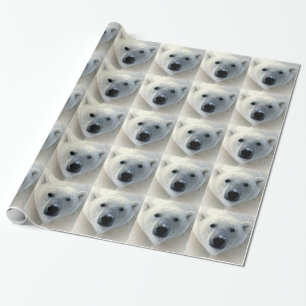 Papier Cadeau Papier d'enveloppe de Noël d'ours blanc