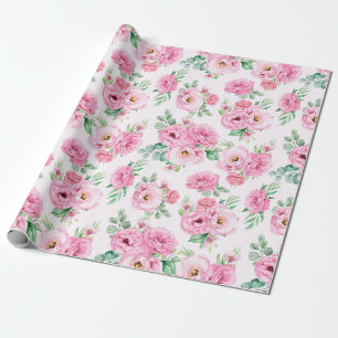 Papier Cadeau Papier d'enveloppement à motif floral