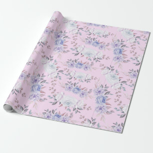 Papier Cadeau Papier d'enveloppement à motif floral